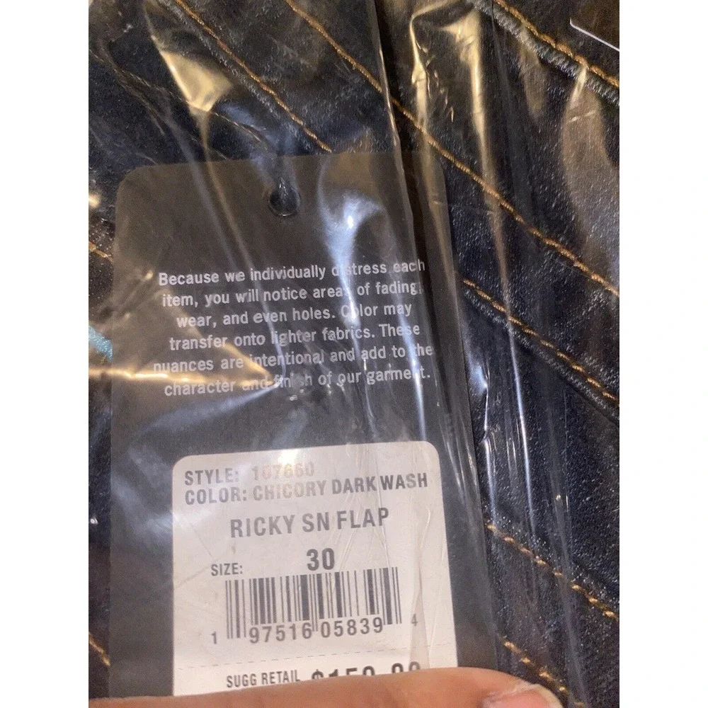 True‎ Religion Ricky Flap Relaxed Straight Leg Jeans Men Size 30 x 32 New